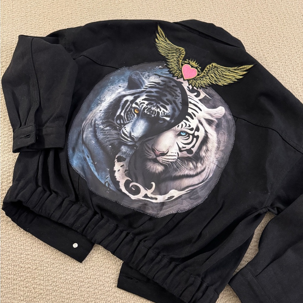 Black jeans jacket